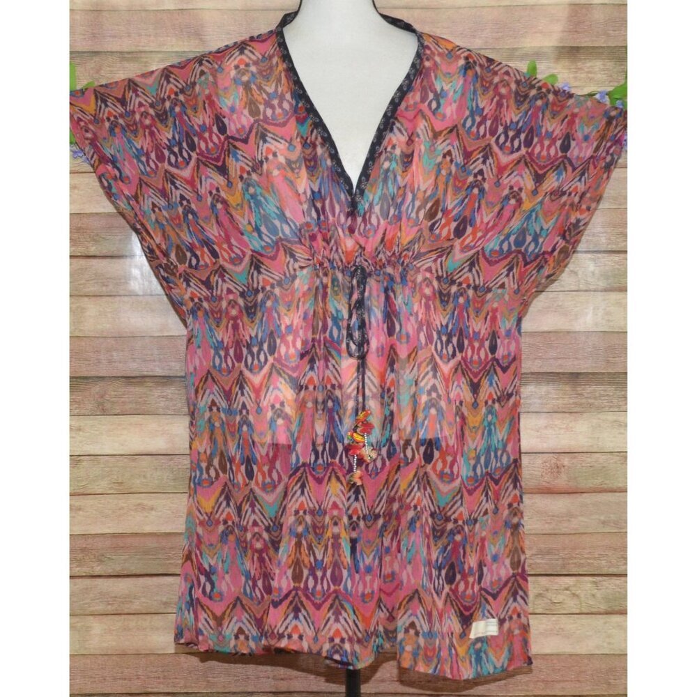 Odd Molly Mystic Journey Beach Dress Cover Up One Size Resortwear Tropical Flowy